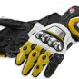Ducati Corse 14  MotoGp Racing Motorcycle Leather Gloves Yellow