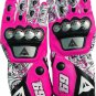 Nicky Hayden 69  MotoGP Motorbike Racing Leather Gloves Pink