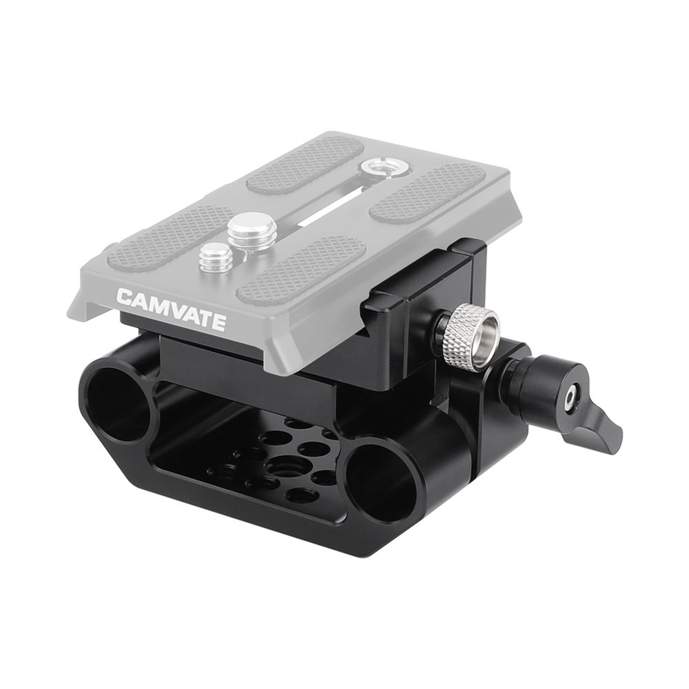 KAYULIN Manfrotto Quick Release Adapter Plate With 15mm Rod Clamp Base