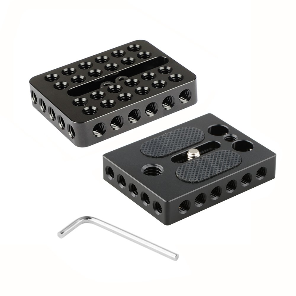 Universal Top Cheese Plate + Camera Base Plate For DIY DSLR Camera Cage