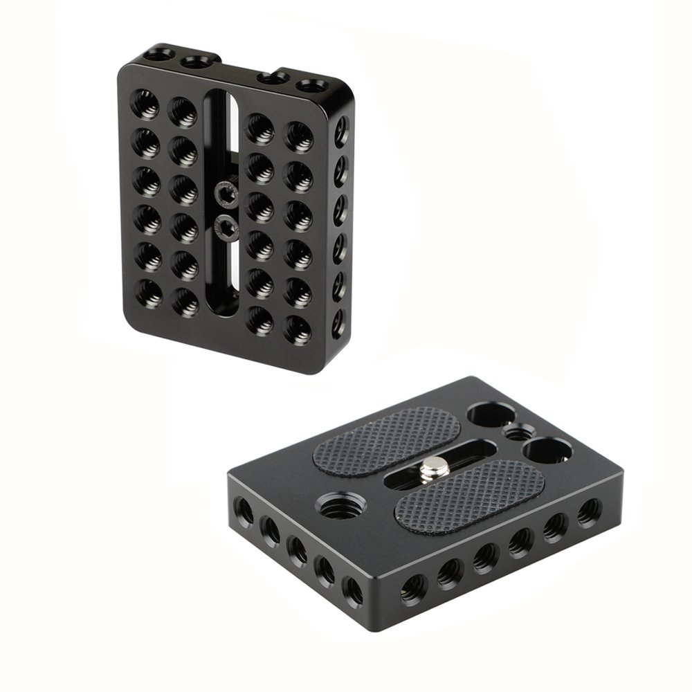 Universal Top Cheese Plate + Camera Base Plate For DIY DSLR Camera Cage