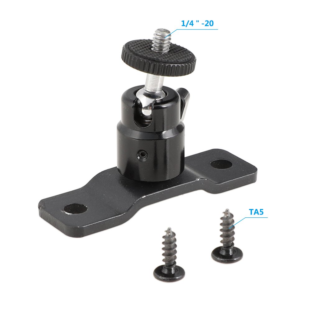 1/4"-20 Ball Head With Bottom Pedestal Mount For Monitor / Surveillance System Support C2324
