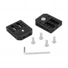KAYULIN Base Plate Cheese Plate With 1/4" Threads For Director's Monitor Cage Kit (2 Pieces)C2307