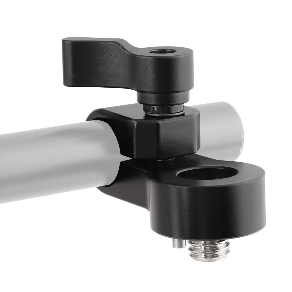 15mm Single Rod Clamp Adapter Convert To 3/8"-16 Mounting Screw For Camera Cage Rod Support C2280