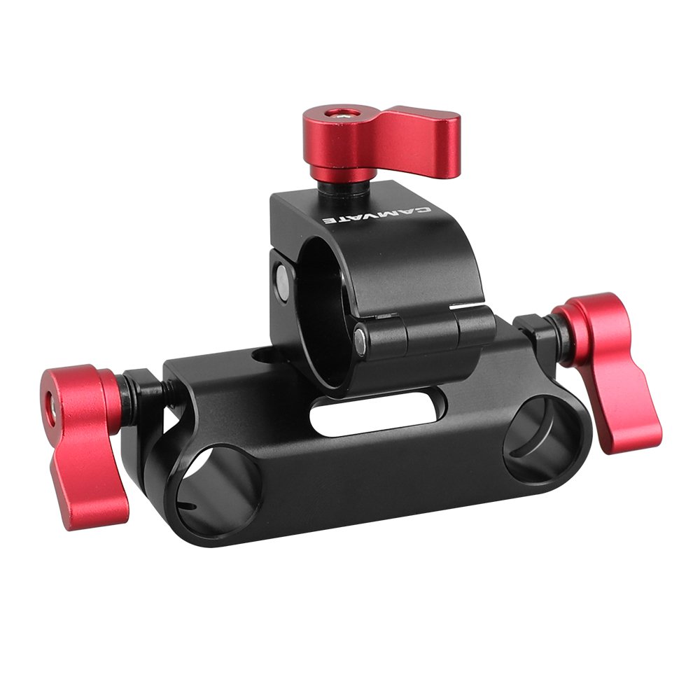 25mm Rod Clamp For DJI Ronin-M Stabilizer + 15mm Rod Clamp With 1/4" Mounting Points & Groove C2227