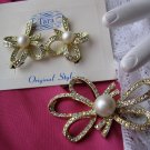 Vintage TARA Beau Knot 1965 Brooch and Earring Set demi jewelry