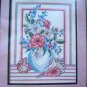 Golden Bee Counted Cross Stitch Kit Shells and Floral Vase