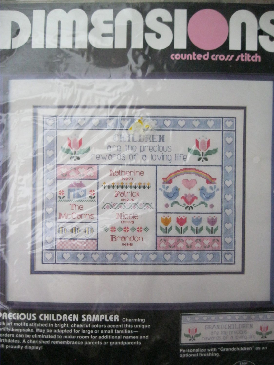 Precious Children Sampler Cross Stitch Kit NIP
