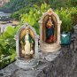 Italian Style Holy Family of Jesus and  Virgin Mary 12" Statues Set of Two