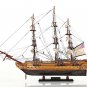 USS Constitution Old Ironsides Tall Ship 22.5" Wood Model Sailboat Assembled