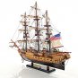 USS Constitution Old Ironsides Tall Ship 22.5" Wood Model Sailboat Assembled