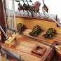 USS Constitution Old Ironsides Tall Ship 22.5" Wood Model Sailboat Assembled