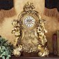 Saint Remy Golden Cherub Desktop  19"Clock