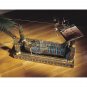 Egyptian Luxor Sarcophagus of King Tut 18.5" Sculptural Glass Topped Table With Real Gold Leaf