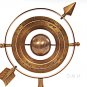 Antiqued Armillary Brass Globe Sphere Sundale 8.5" with Zodiac Signs