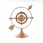 Antiqued Armillary Brass Globe Sphere Sundale 8.5" with Zodiac Signs