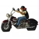 Italian Art American Biker 11"  Statue Figurine By Artist Guillermo Forchino