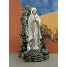 Blessed Virgin Mary Illuminated LED Lights 19" Garden Grotto Sculpture