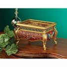 Egyptian Art Royal Pharaoh's Golden Chariot Treasure Jewelry Box Hand-Painted