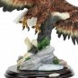 North American Bald Eagle 16" Statue By Artist Samuel Crosa