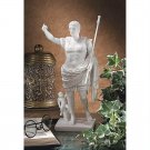 Ancient Roman 1st C  Caesar Augustus of Prima Porta 11.5" Bonded Marble Statue