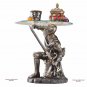Medieval Knight Full Armor 19" Sculptural Glass-Topped Table By Gary Chang