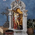 Niche with Archangel St. Michael Defitin Patron of Policemen and Soldiers 15" Statue