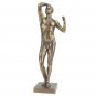 Bronze Age Nude Male 19" Faux Bronze Finish Statue By Artist Auguste Rodin