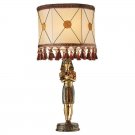 Egyptian Art King Tutankhamen's 28.5"  Golden Sculptural Table Lamp