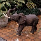 Exotic Triumphant Fortune Elephant  Large 42.5" Garden Sculpture
