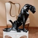 Wild Jungle Black Jaguar Panther Handmade 16.5 " Statue