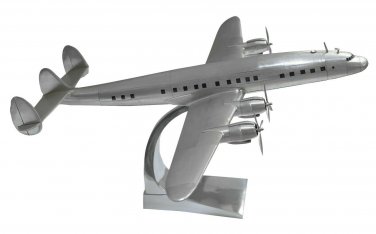 Airplane Lockheed Constellation 27.2" Aluminum Model with Stand Aircraft