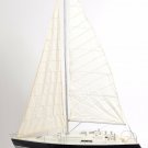 Victory Yacht  Sailboat 29" Built Painted Wooden Model Ship Assembled