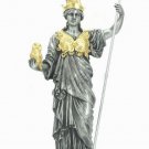 Greek Mythology Athena Goddes Of Wisdom and War 14.1/4" Cold Cast Pewter Statue