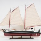 La Gaspésienne Howard Chapelle Sailboat 43 " Wood Model Ship Yacht Assembled
