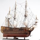 Saint Esprit French Tall Ship 33" Handmade Wooden Model Built Sailboat Assembled