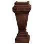 Neoclassical Regent Hand Carved Solid Hardwood 33" Pedestal W/Natural Marble Top