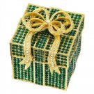 Luxury Gifts Crystal Pave Emerald Gift Jewelry Box Gold Finish Swarovski crystal