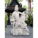 Ancient Asian Chinese Goddess of Compassion Guan-Yin Large 42.5"  Garden Statue