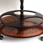 Old World Globe Double Wine Liquor Wood 38.5 Bar Assembled
