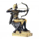 Antiqued Egyptian King Tutankhamun Hunting Archer Handmade Figurine Sculpture