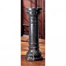 Italian Renaissance Replica Verona  40" Charcoal Solid  Marble Column Padestal