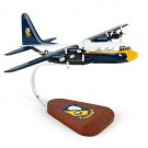 Airplane USMC C-130 Hercules FAT ALBERT BLUE ANGELS 14" Wood Model Aircraft