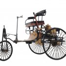 Automobile 1886 Yellow and Black Benz Car 14" Metal Model Car