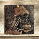 Ancient Assyrian King Ashurnasirpal II Nimrud 13" Wall Sculpture