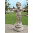 Cupid Angel Of Love Sculpture 22" Garden Statue Handmade
