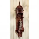 Antique Reproduction English Royal Palace 38.5" Canopy Wall Niche