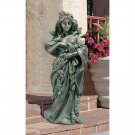 Mistical Goddess of Nature Maiden of the Forest Handmade 16" Garden Statue