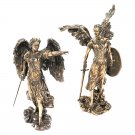 Archangels Raphael and Uriel stand Before Throne Of God Cold Cast Bronze Statues