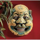 Mystical Tang Dynasty Wei Chi Gong Sculptural Wall Mask Guarding Against Evil
